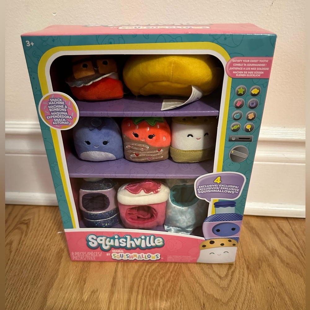 New Squishville Snack Machine Accessory Pack 8 pieces​
